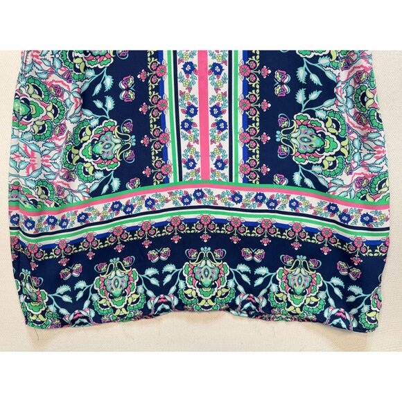 Artisan Ny Women's Mini Shift Dress Sleeveless Size 12 Multicolor Aztec Boho - Picture 6 of 9